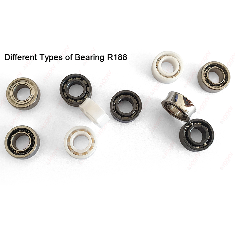 Miniature High Temperature R188 Full Ceramic Si3N4 Deep Groove ball bearing With PEEK Cage For Fidget Spinner Factory Price