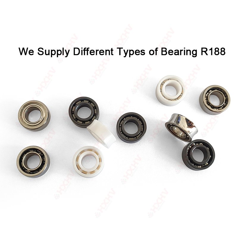 Miniature High Temperature R188 Full Ceramic Si3N4 Deep Groove ball bearing With PEEK Cage For Fidget Spinner Factory Price