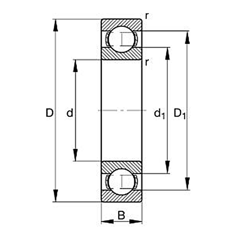 High Temperature Resistant 6317-J20C-C3 Deep Groove Ball Bearings Thin Ceramic Coated Inner Insulated Bearings