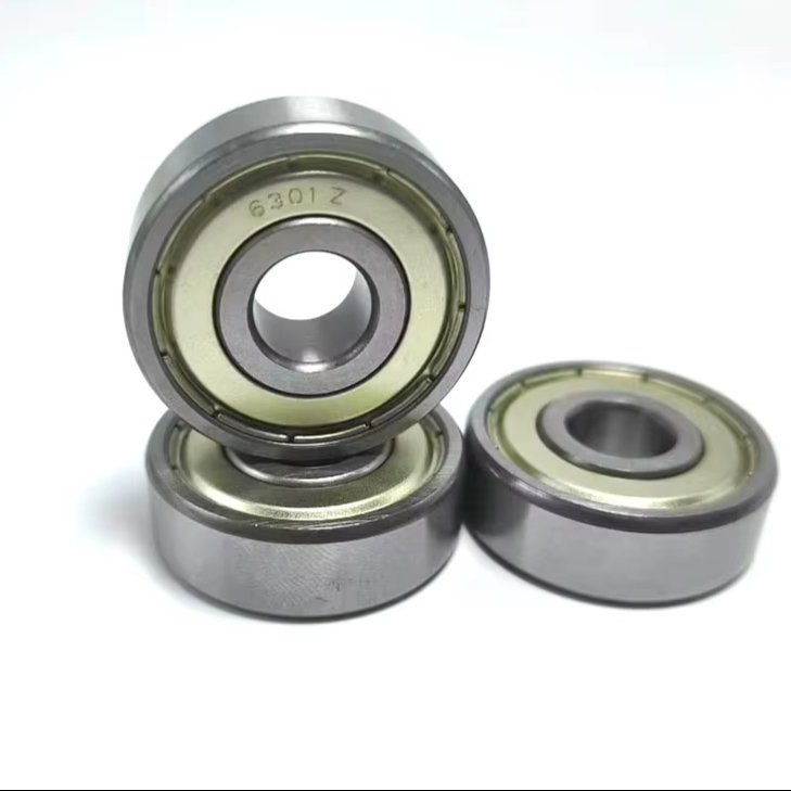 Direct Sales Single Row 6301 Deep Groove Ball Bearing High-Speed Open Seals Farm Made Stainless Chrome Steel GCR15 Oil