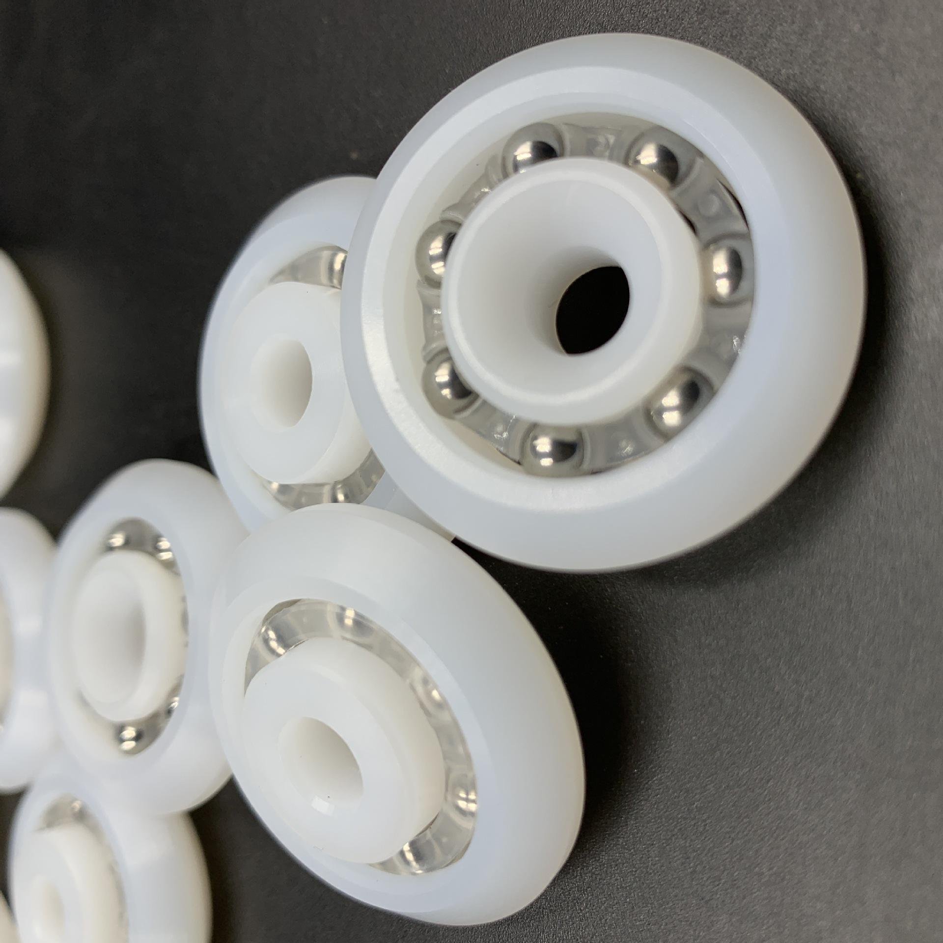 Custom small plastic deep groove bearing pom plastic ring bearing plastic bearing