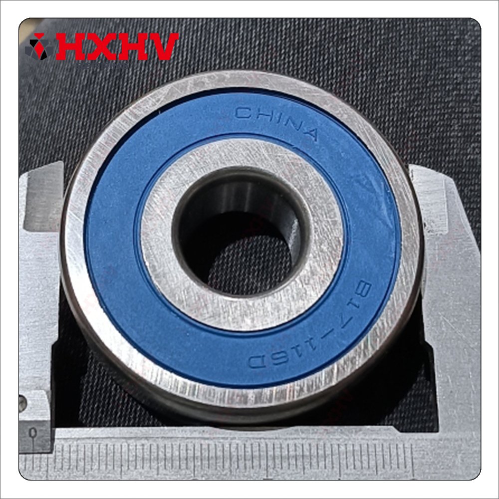 B17-116D Size 17x52x18 mm HXHV Blue Rubber Sealed Chrome Steel Deep Groove Ball Bearings