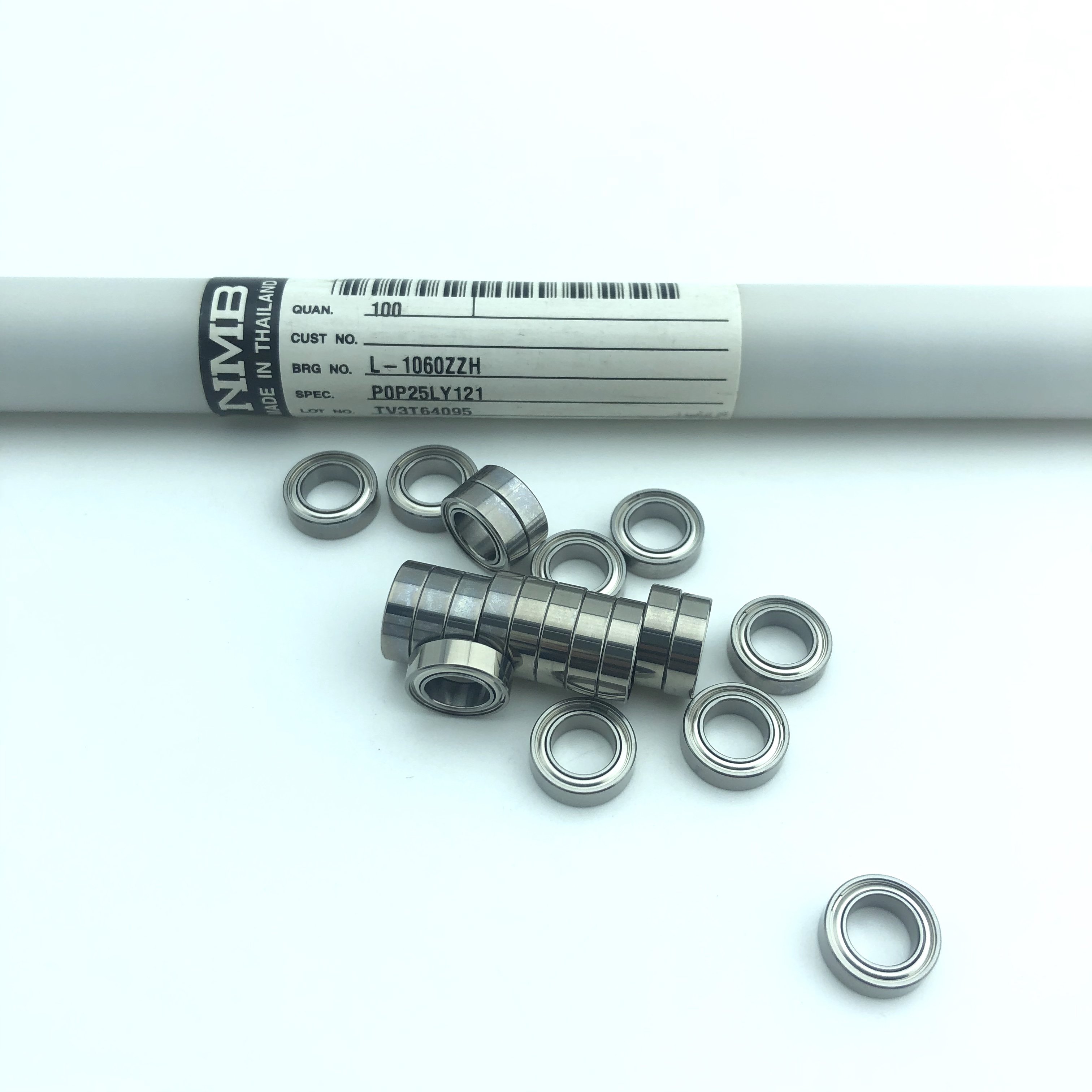 China Manufacturer Supply Miniature Deep Groove Ball Bearing L-1060ZZH 6*10*3mm for Furniture Toys
