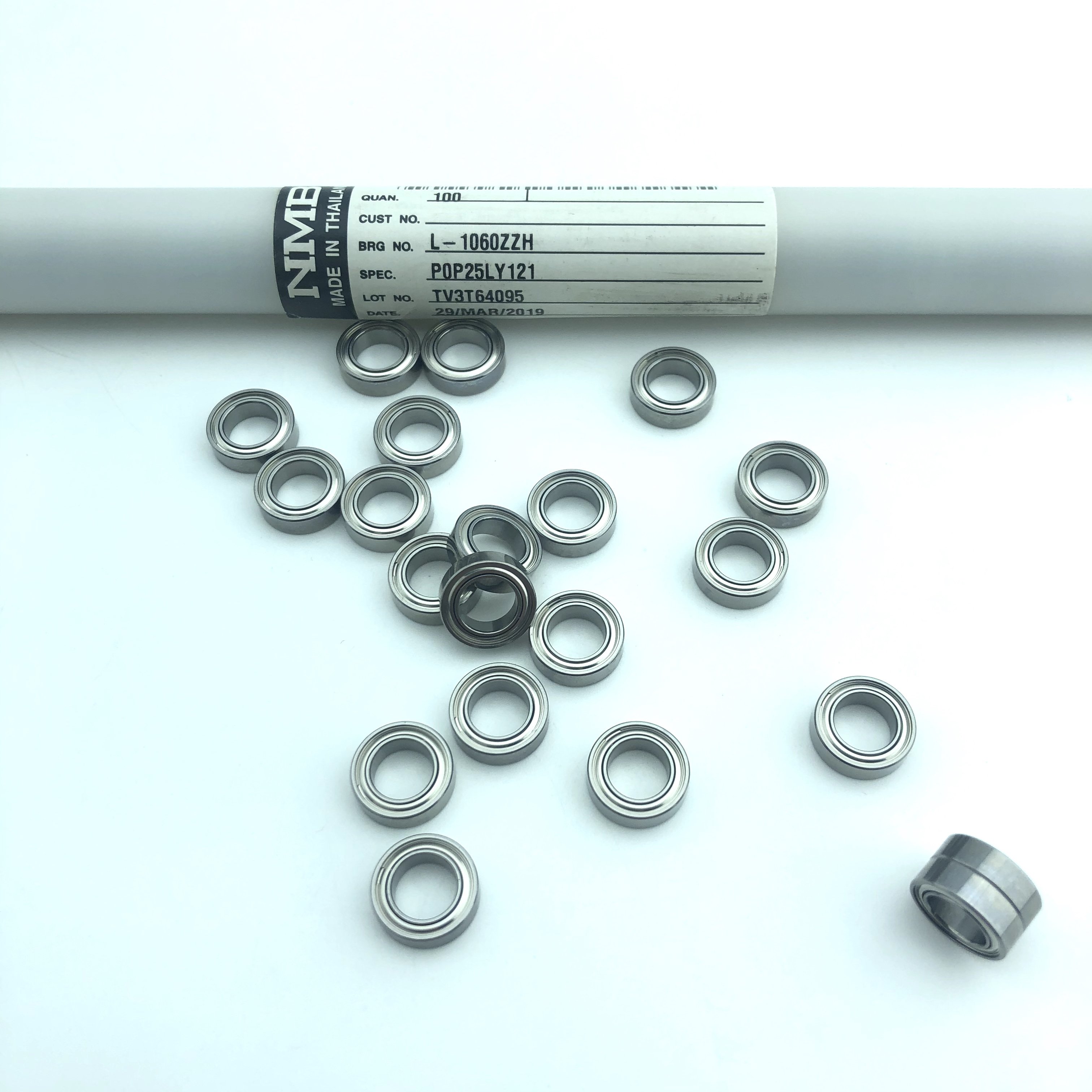 China Manufacturer Supply Miniature Deep Groove Ball Bearing L-1060ZZH 6*10*3mm for Furniture Toys