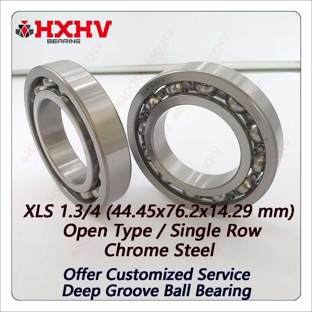 XLS 1.3/4 Size 44.45x76.2x14.29 mm HXHV Open Type Chrome Steel Deep Groove Ball Bearing