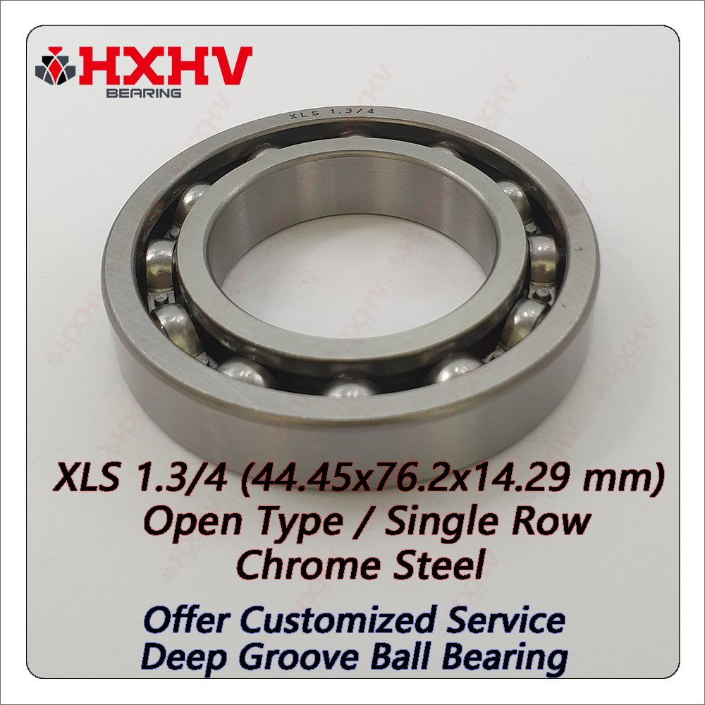 XLS 1.3/4 Size 44.45x76.2x14.29 mm HXHV Open Type Chrome Steel Deep Groove Ball Bearing