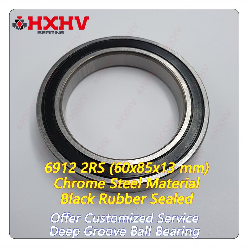 6912-2RS 6912RS 6912 2RS RS RZ 2RZ Single Row Chrome Steel 60x85x13 mm HXHV Deep Groove Ball Bearing