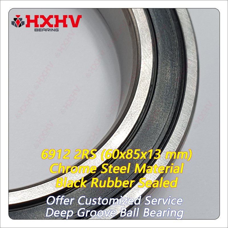 6912-2RS 6912RS 6912 2RS RS RZ 2RZ Single Row Chrome Steel 60x85x13 mm HXHV Deep Groove Ball Bearing