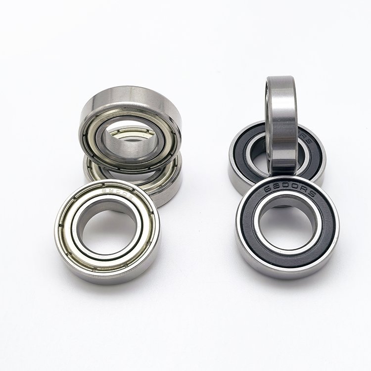 High speed Deep Groove Ball Bearing 2RS 6800-2RS 6800ZZ Motor Bearing small corn puff machine10x19x5mm instruments bearing