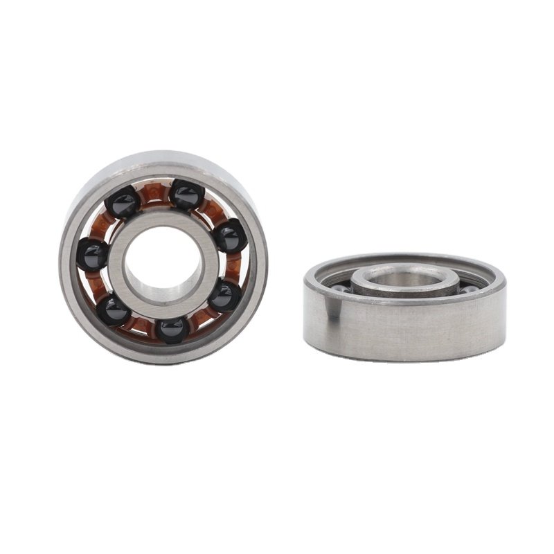 Hybrid ceramic ball bearing 63/22 Si3n4 ball steel ring inside outside peek cage ball bearing 22*56*16mm