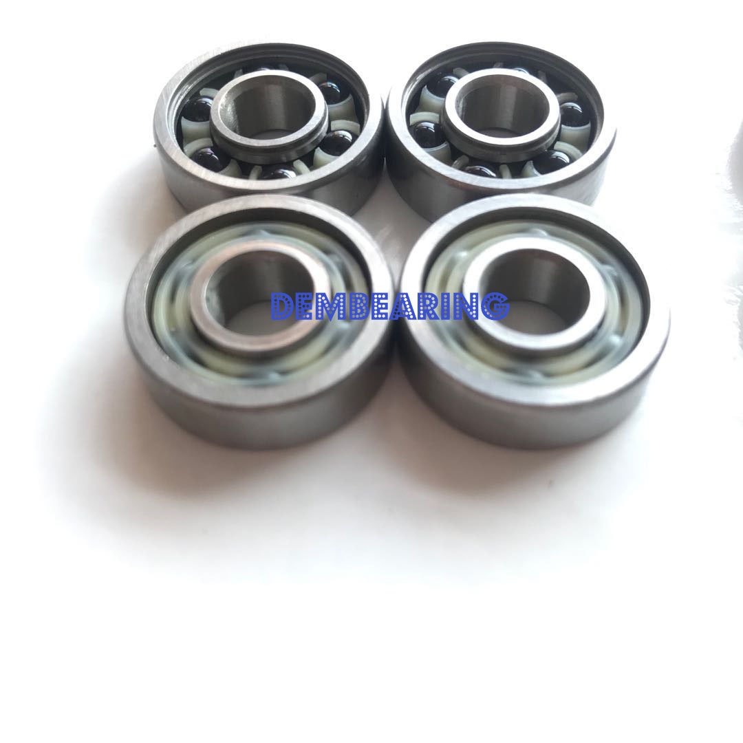 Hybrid Ceramic ABEC11 6 Balls Deep Groove Ball Bearing 608RS 608-2RS for Skating