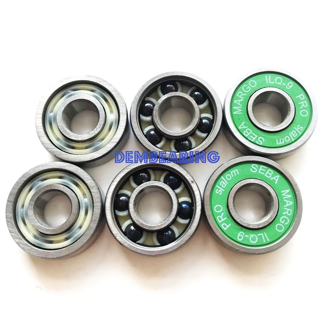 Hybrid Ceramic ABEC11 6 Balls Deep Groove Ball Bearing 608RS 608-2RS for Skating