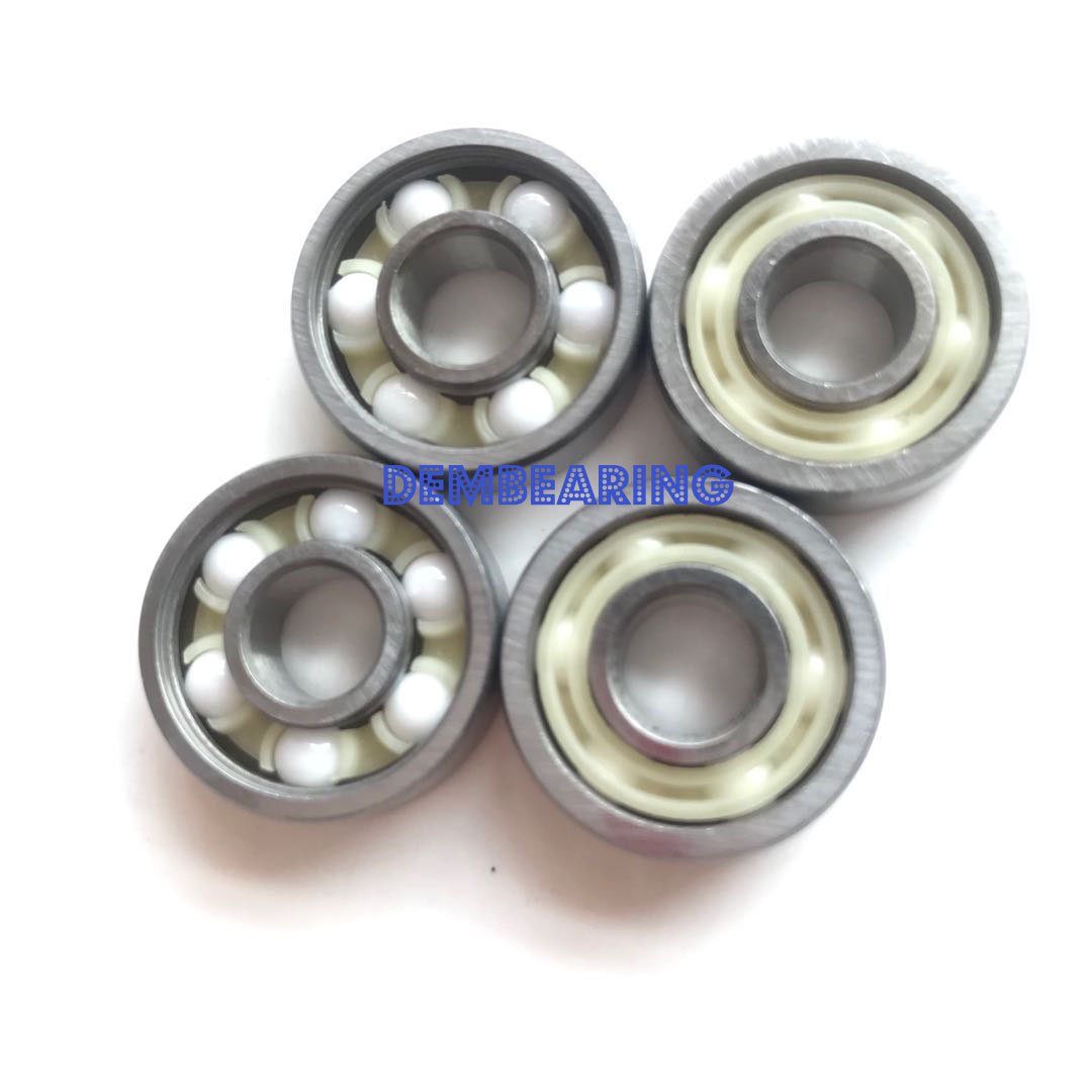 Hybrid Ceramic ABEC11 6 Balls Deep Groove Ball Bearing 608RS 608-2RS for Skating