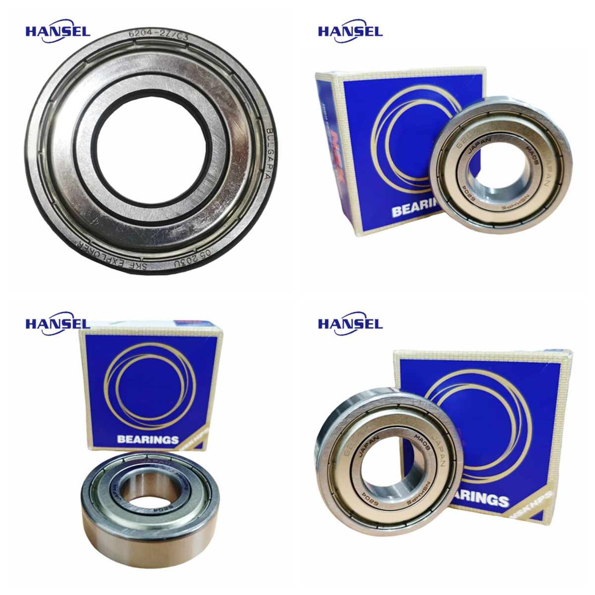 Long life Durable Deep Groove Ball Bearings 6204-2Z/C3 double row deep groove ball bearings