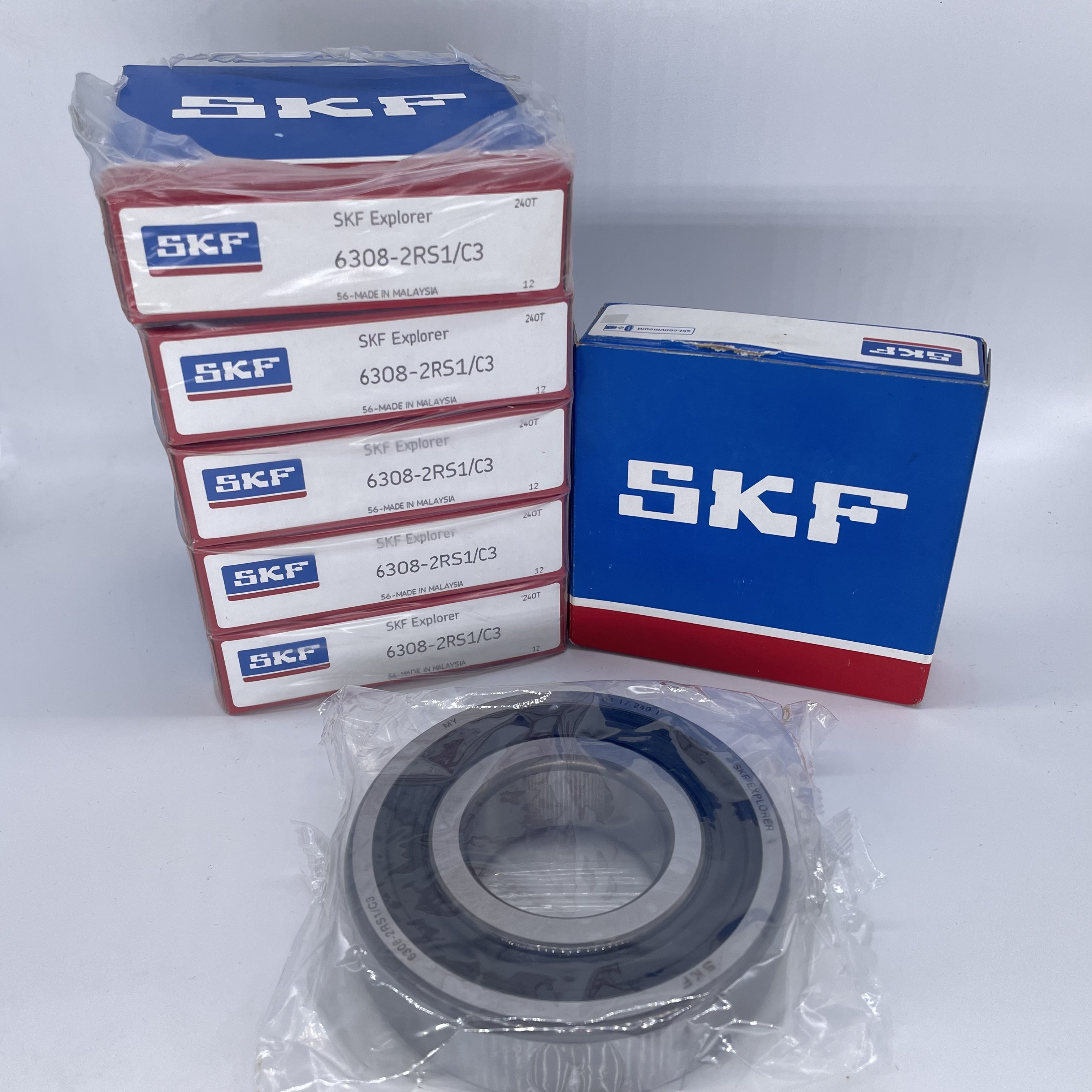 Original SK F 6200 6201 6202 6204 Auto Bearing Supplier N SK Gcr15 Nylon Cage SingleDouble Row Deep Groove Ball Bearing Steel