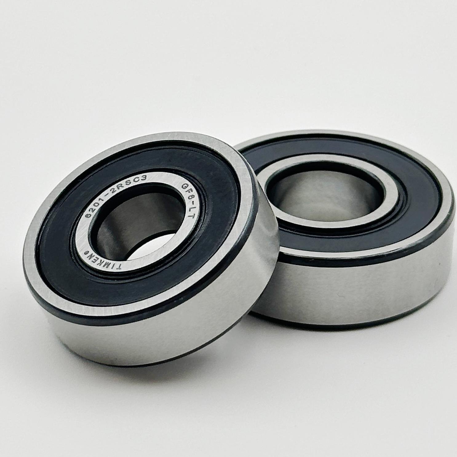 ORIGINAL made in USA 6201 2RSTNC3 6201-2RSC3 DEEP GROOVE BALL BEARING