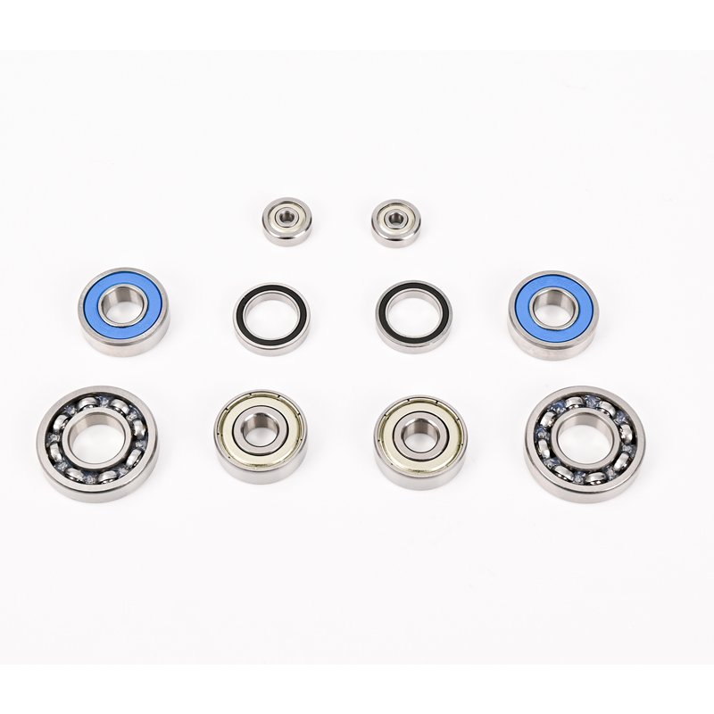 Chrome Steel Material Ball Bearing Inch Blue Rubber Seal 0.375*0.875*0.281 R6 Deep Groove Ball Bearings for Industrial Machinery