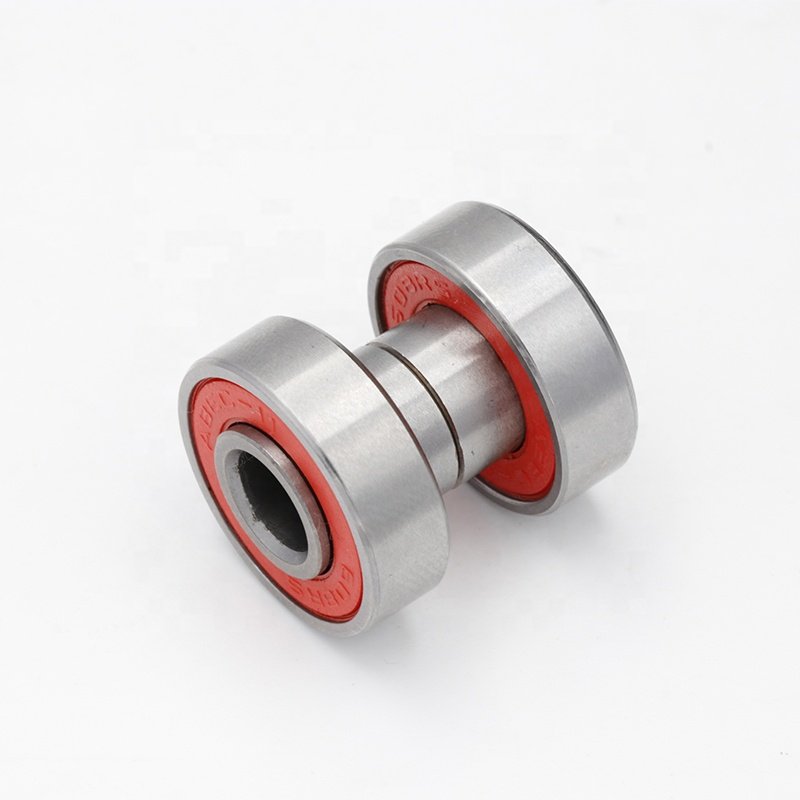 Built in spacer Longboard bearing 608 2rs with extended inner ring 8*22*12.6mm skateboard bearings rolamento de skate