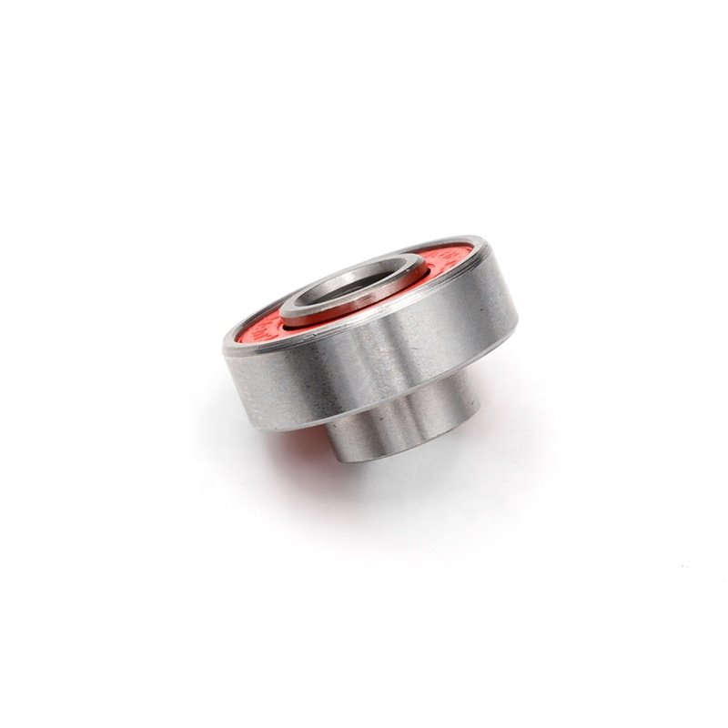 Built in spacer Longboard bearing 608 2rs with extended inner ring 8*22*12.6mm skateboard bearings rolamento de skate