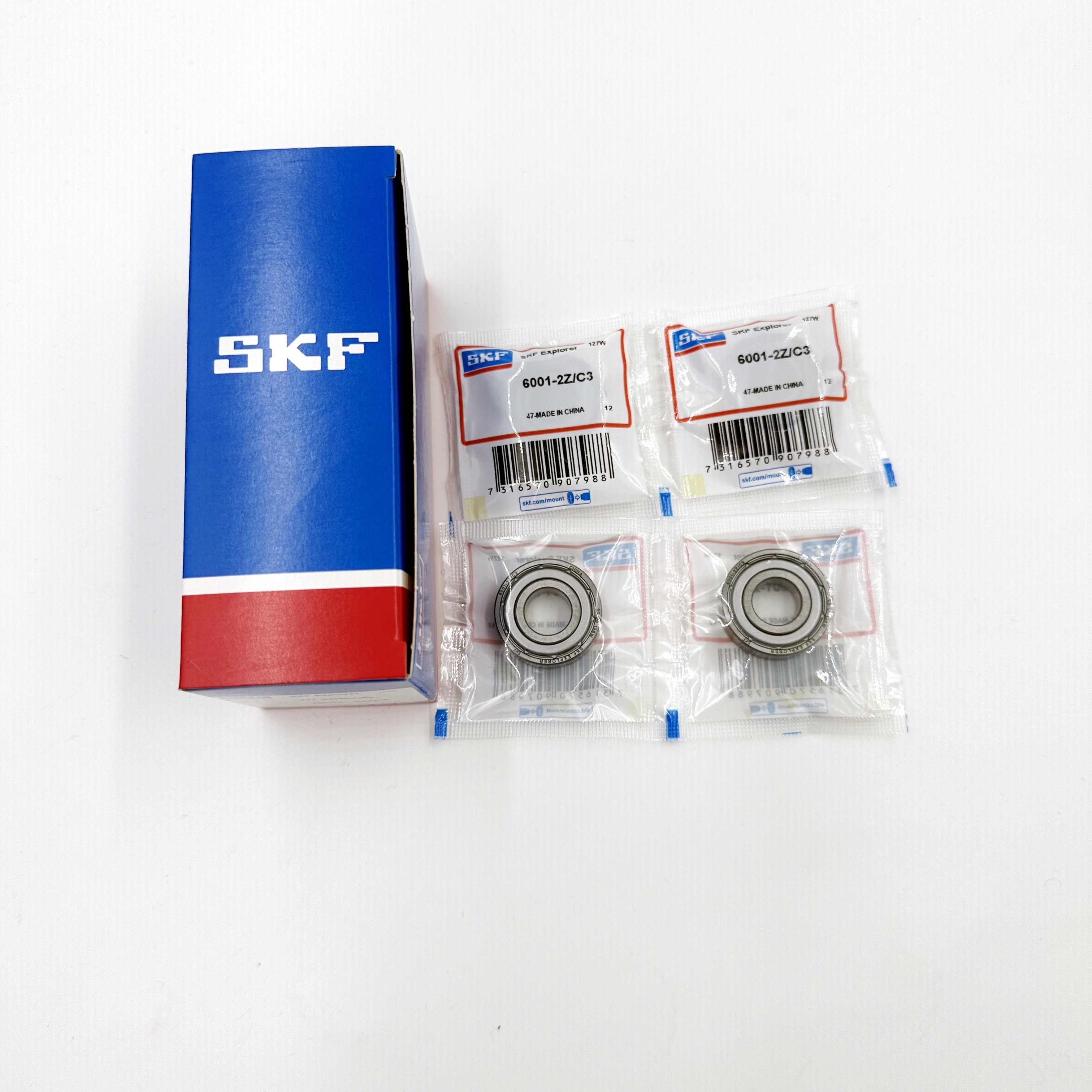 SKF Original Bearing Price 6001-2Z/C3 6001-ZZ 6001-2Z 6001 SKF Deep Groove Ball Bearing size 12*28*8mm
