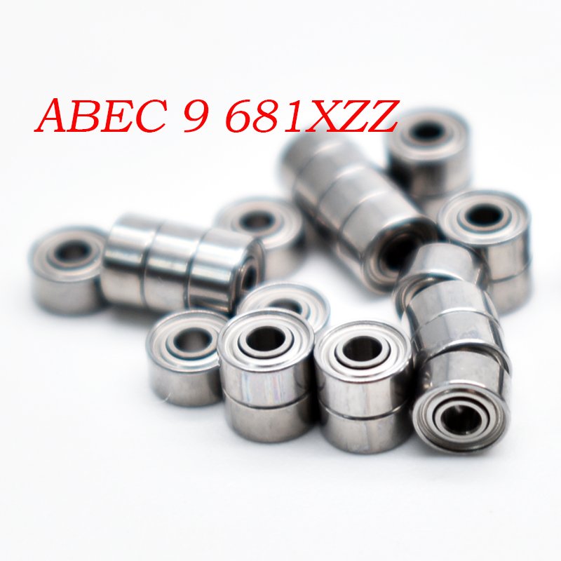 SEMEI 681XZZ Miniature Deep Groove Ball Bearings Size 1.5x4x2 mm 681X 681 Fingerboard Wheel Bearing