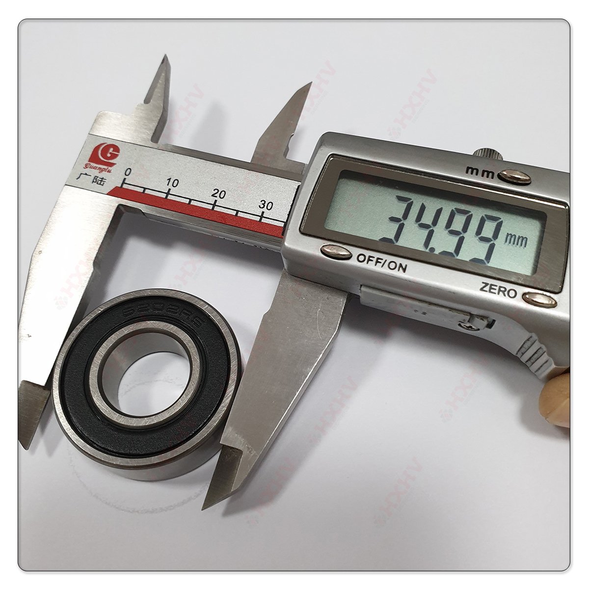 High Precision 6202 2RS Chrome Steel HXHV Single Row Deep Groove Ball Bearing Size 15x35x11mm Sealed RS High Speed Oil