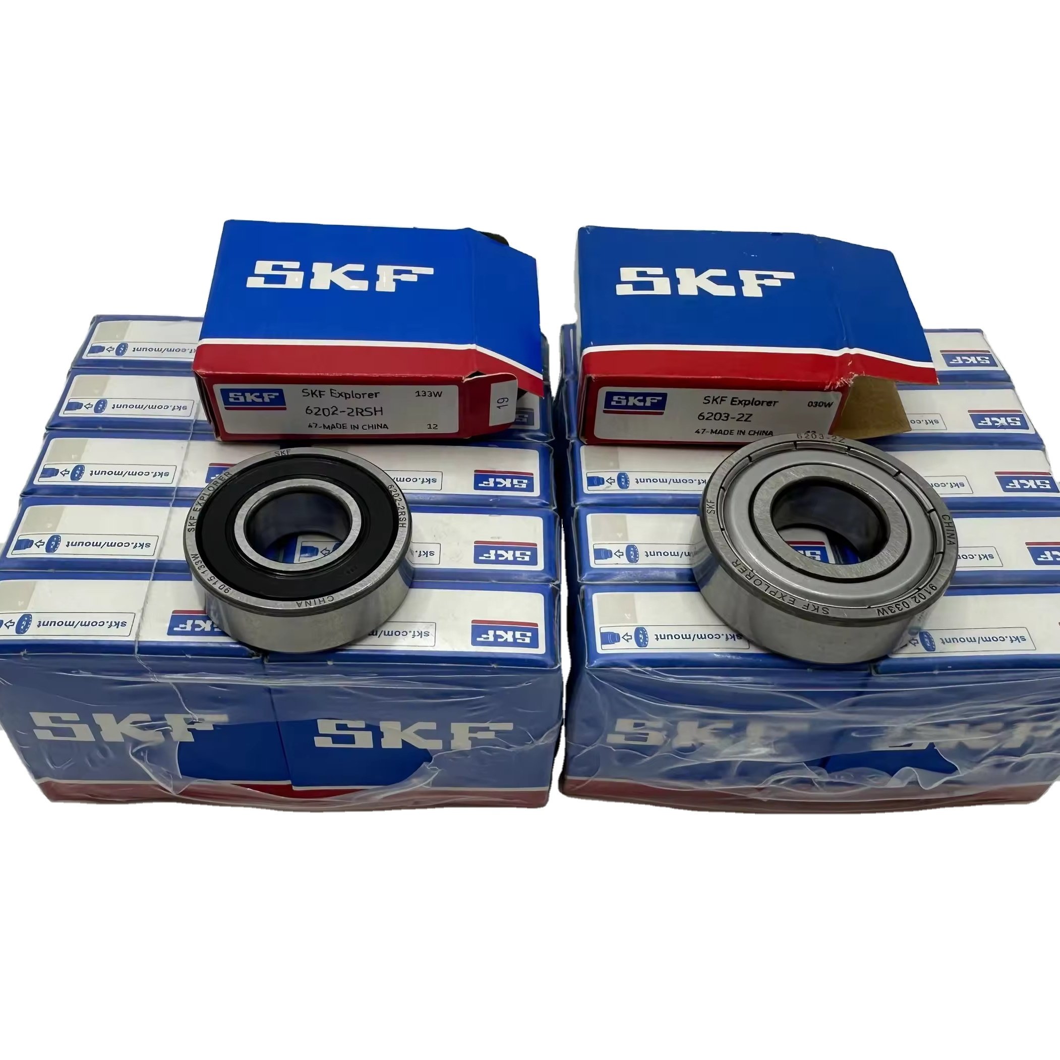 Original SKF 6200 6201 6202 6203 6204 Auto Bearing Supplier NSK Gcr15 Nylon Cage SingleDouble Row Deep Groove Ball Bearing Steel