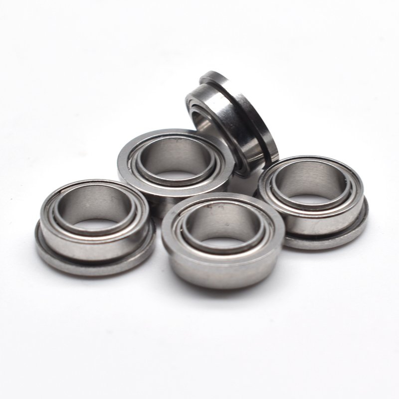 SFR168ZZEE Stainless Steel Flange Ball Bearings 1/4x3/8x1/8+5/32 Extended Inner Flanged Bearing