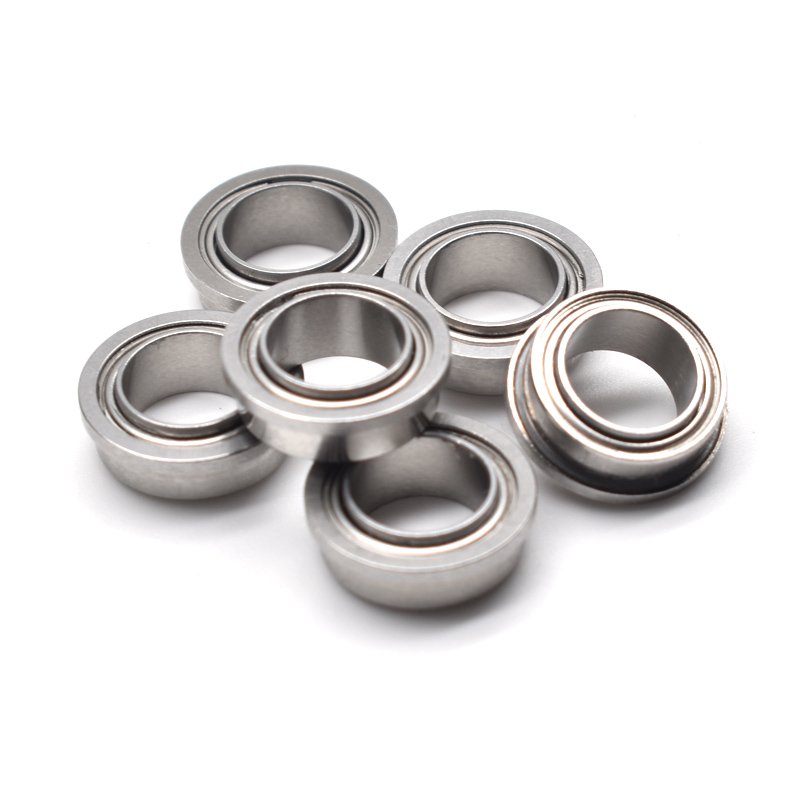 SFR168ZZEE Stainless Steel Flange Ball Bearings 1/4x3/8x1/8+5/32 Extended Inner Flanged Bearing