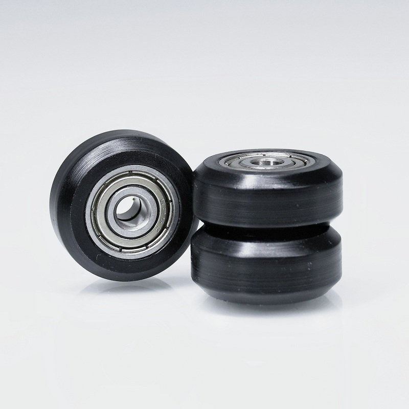 High 3D Printer CNC Parts POM Nylon Wheel Embedded 625 ZZ Groove Ball Bearing Guide Pulley Bearings 625 Z 2Z Deep Groove