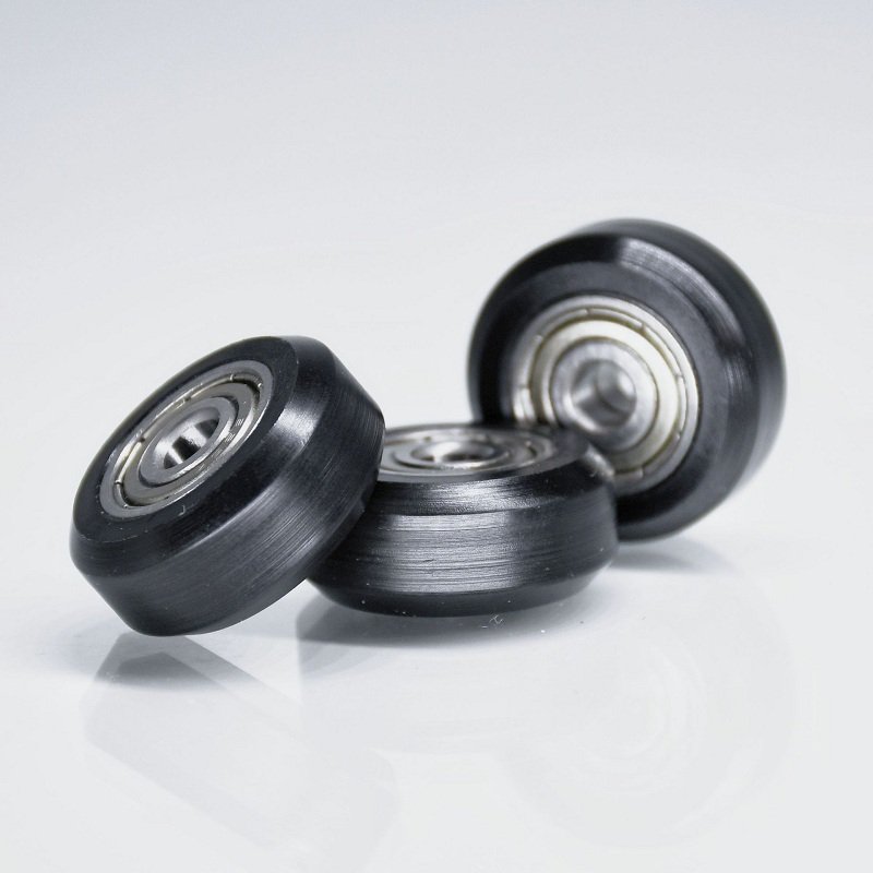 High 3D Printer CNC Parts POM Nylon Wheel Embedded 625 ZZ Groove Ball Bearing Guide Pulley Bearings 625 Z 2Z Deep Groove