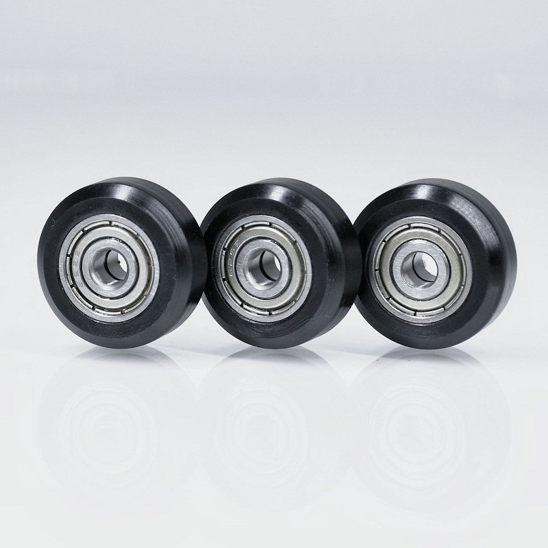 High 3D Printer CNC Parts POM Nylon Wheel Embedded 625 ZZ Groove Ball Bearing Guide Pulley Bearings 625 Z 2Z Deep Groove