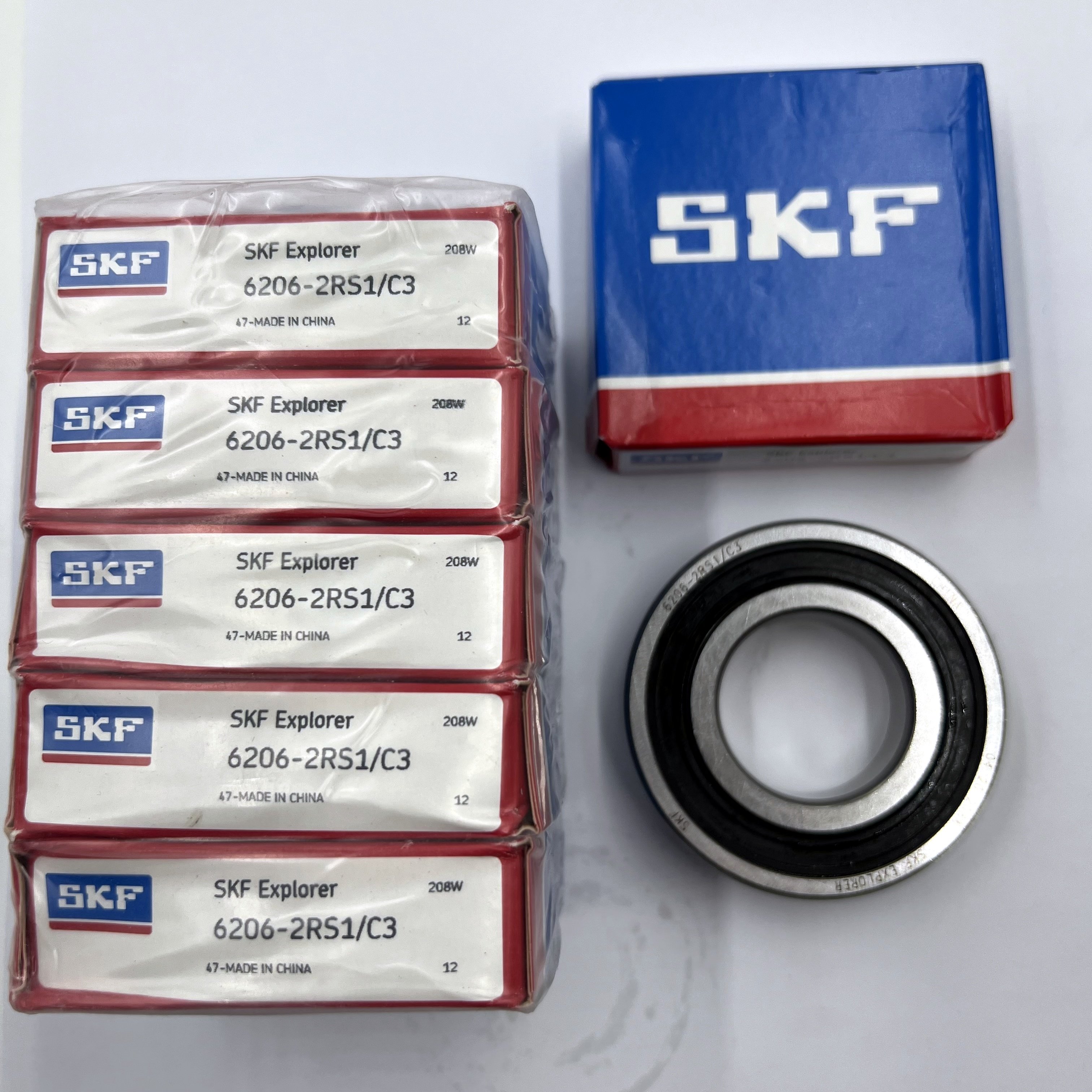 SKF Bearing 6206-2RS1/C3 6206-2RS 6206 2RS 6206 2RS1 C3 original SKF deep groove ball bearing size 30x62x16mm