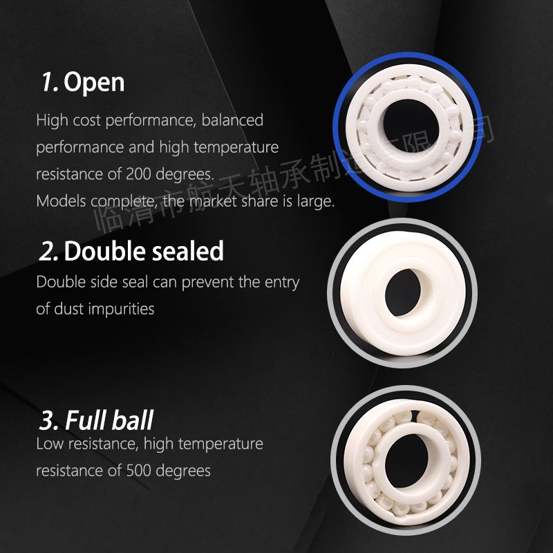 HTMW ceramic bearing 61802CE Zirconia all ceramic deep groove ball bearings