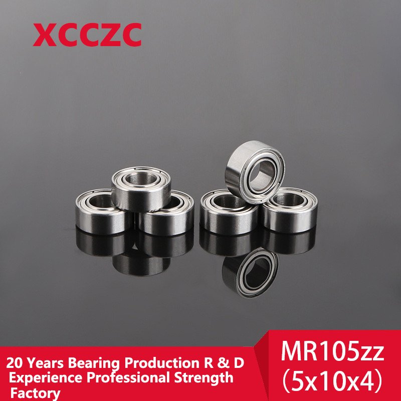 Small Bearing 5x10x4mm Chrome Steel MR105zz Miniature Bearing Deep Groove Ball Bearings