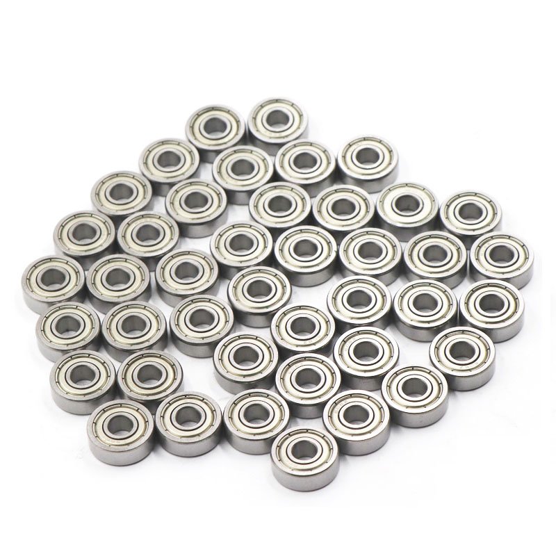 Original Maintenance-Free Deep Groove Ball Bearings Skate 607 608ZZ Bearings Made Stainless GCR15 Material Open Seals Type