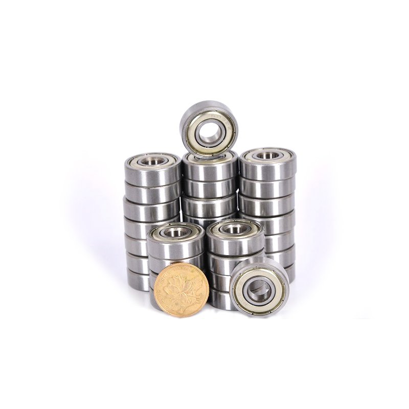 Original Maintenance-Free Deep Groove Ball Bearings Skate 607 608ZZ Bearings Made Stainless GCR15 Material Open Seals Type