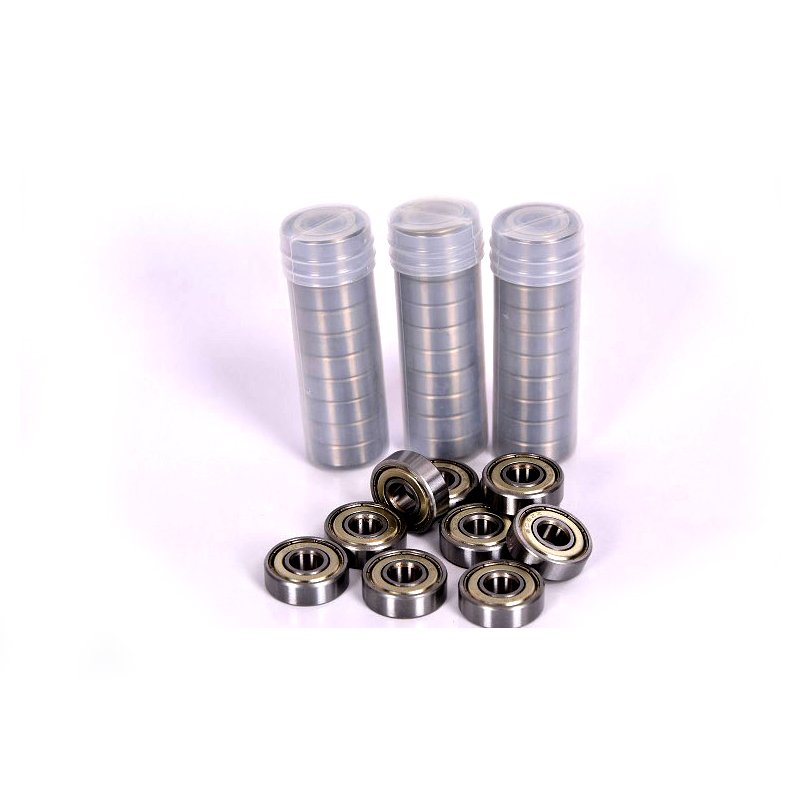 Original Maintenance-Free Deep Groove Ball Bearings Skate 607 608ZZ Bearings Made Stainless GCR15 Material Open Seals Type