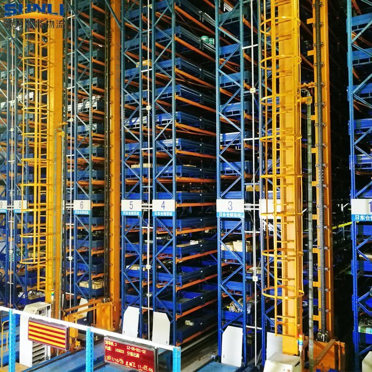 High Density Warehouse Automatic Storage Rack Deep Groove Ball Steel Q235B Double Row with Shelving Rack (AS/RS) RAL System