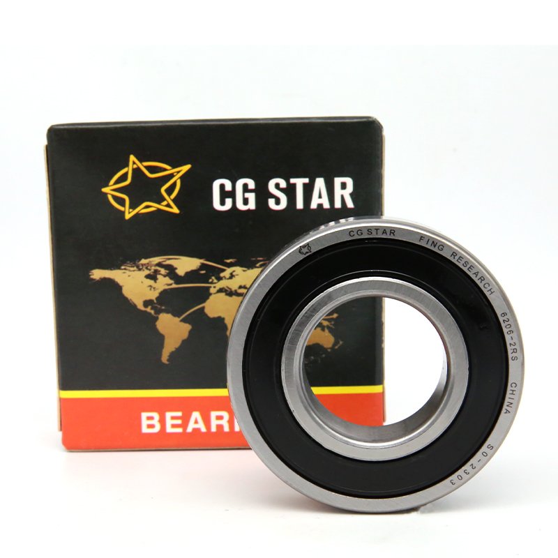 Single Row Deep Groove Ball Bearing 6301 2RS Motorcycle 6210 6011 6209 Models Steel Nylon Cage Restaurant Printing Industries