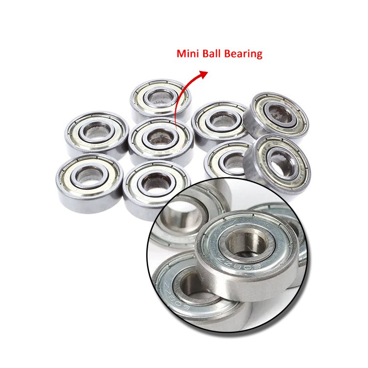 High Precision Miniature 626ZZ Deep Groove Ball Bearing Stainless 6*19*6mm for Shower Door with RS Seals P5 Precision Rating