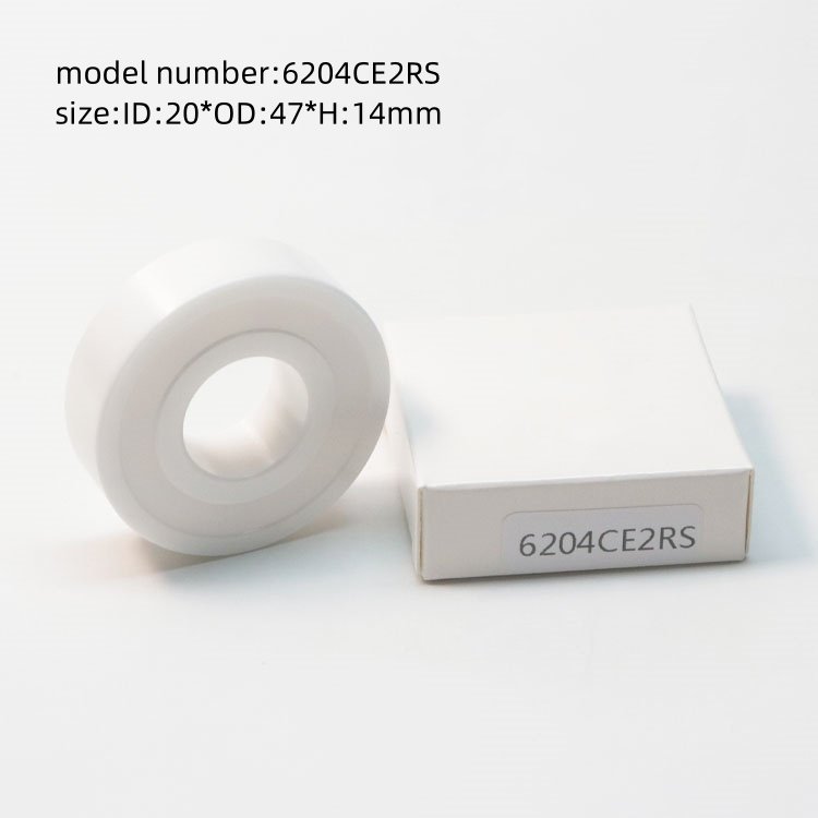 Corrosion resistant waterproof bearing 6204CE2RS 6204 high speed full-ceramic Ball Bearing 6204 P6 deep groove ball bearing