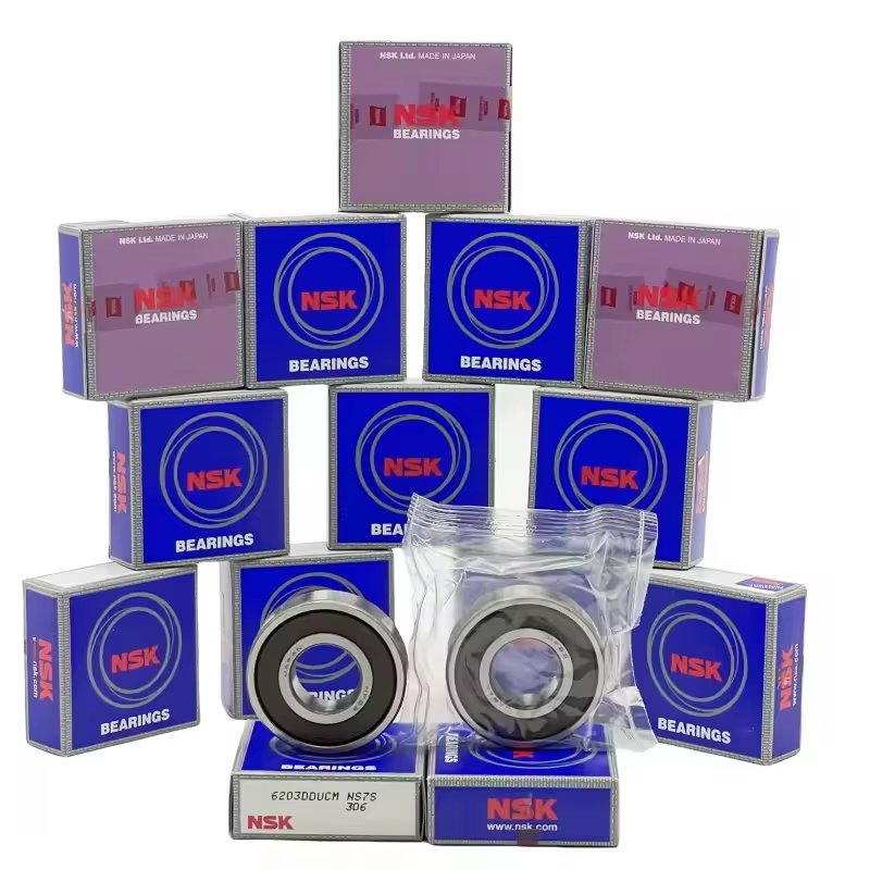 Original NSK High Precision 6203 Chrome Steel Deep Groove Ball Bearing Long Life Roller Bearing 6203DDUCM Motorcycle Bearing