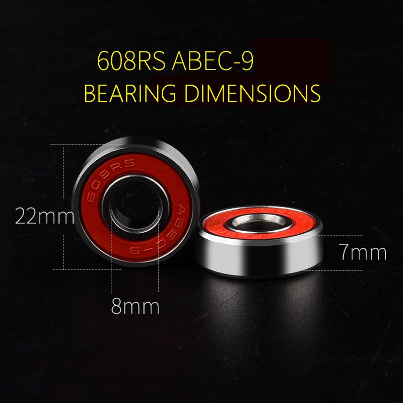 OEM Hot sale deep groove ball bearing 8*22*7mm 608 skateboard colorful deep groove ball bearing608 Ceramic Skateboard Bearings