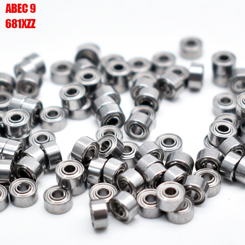 Double Metal Shielded Bearing Stainless Steel 681XZZ Deep Groove Ball Bearings ID 1.5mm x OD 4mm x Width 2mm Miniature Bearings