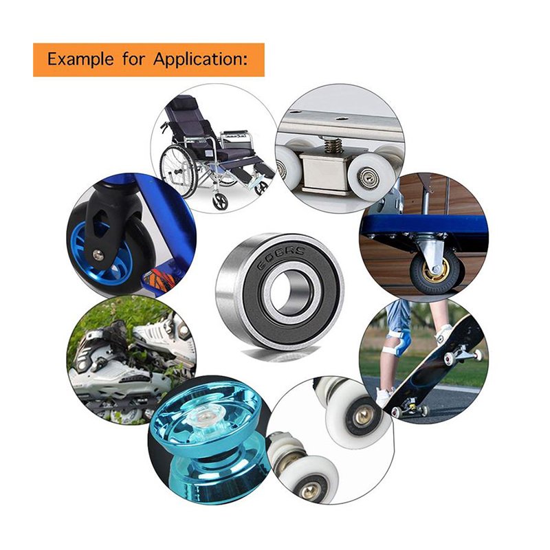 Radial Motorcycle Spare Parts Auto Wheel 625ZZ Deep Groove Ball Bearing Wholesale Single Row Chrome Steel China - 5 Mm 100 Pcs