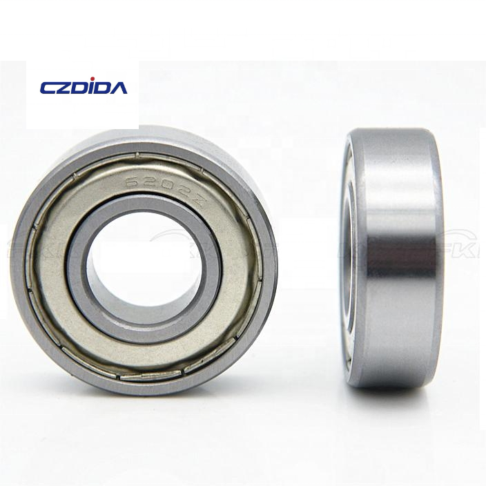 High quality 6202 6202ZZ 6202RS Deep Groove ball Bearing Size 15x35x11mm Bearing 6202 6202-2Z