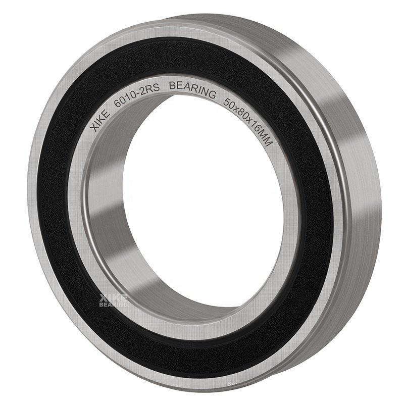 Double rubber sealed carbon steel 6010 2RS bearing size 50x80x16mm deep groove ball bearing
