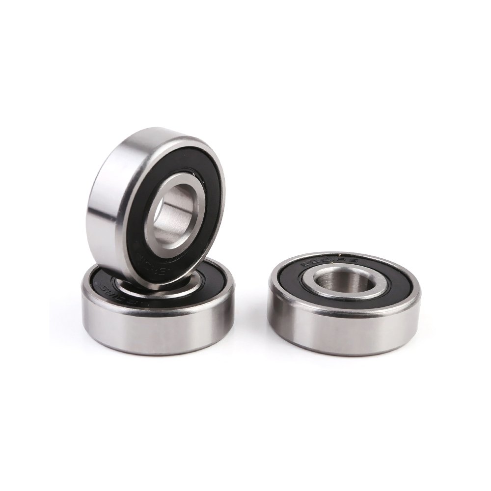 Wholesale 6201 2RS Deep Groove Ball Bearing Manufacturers' Rubber-Covered Carbon Steel Motor Bearing High-Temperature Steel High