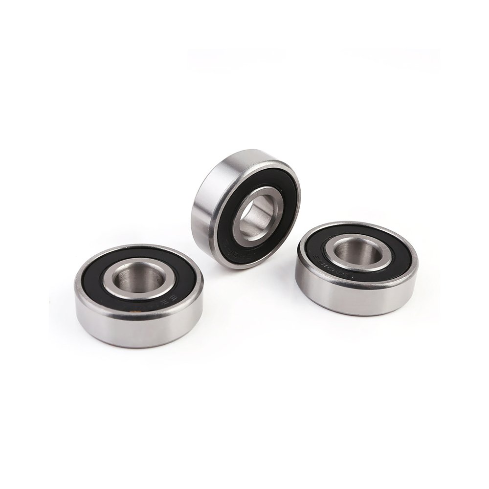 Wholesale 6201 2RS Deep Groove Ball Bearing Manufacturers' Rubber-Covered Carbon Steel Motor Bearing High-Temperature Steel High
